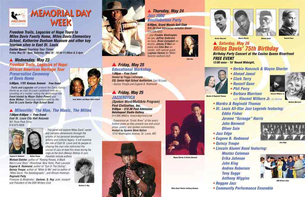Miles Davis Festival Brochure 2001 - page 2